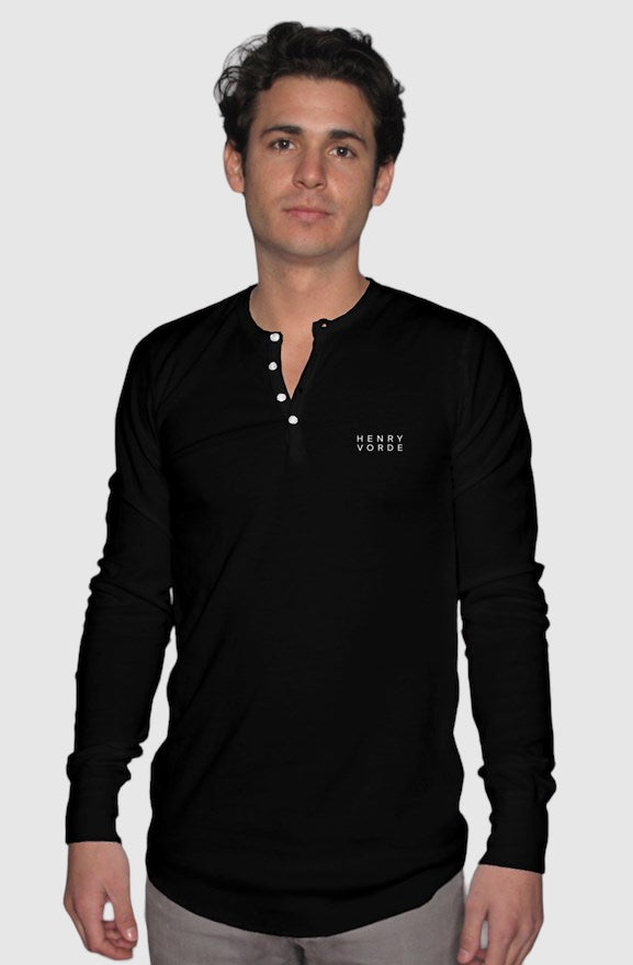 Mens fitted long sleeve