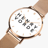 Henry Vorde  Ultra-thin Stainless Steel Quartz Watch