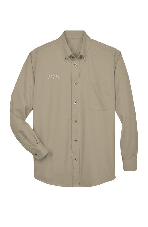 Mens Long-Sleeve Twill Shirt