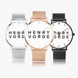 Henry Vorde  Ultra-thin Stainless Steel Quartz Watch