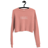 Henry Vorde White Crop Sweatshirt